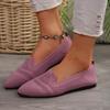 2024 New Fashion Versatile Pointed Toe Hot-selling Women's Single Shoes Flat Mesh Breathable Stretch Fabric Women's Shoes