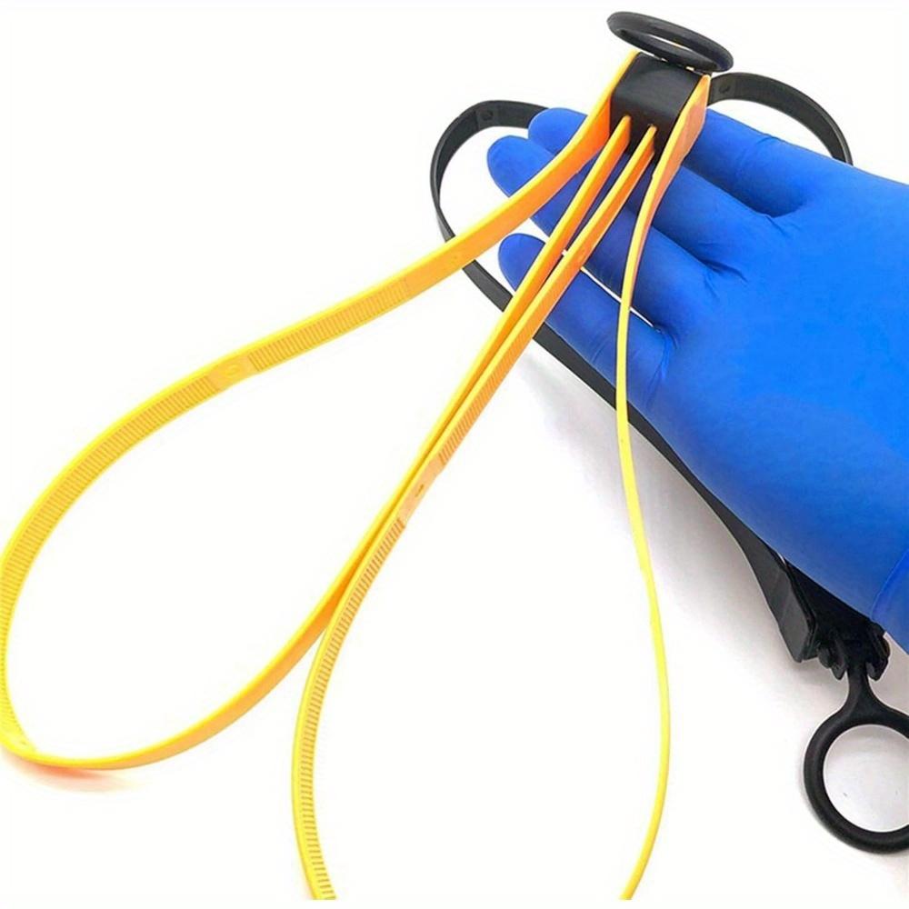 Премиальные тактические нейлоновые стяжки-наручники из ПА - Прочные, универсальные стяжки-молнии в стиле наручников оранжевого, желтого, зеленого цвета