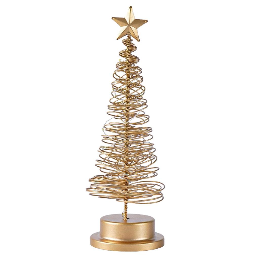 Спиральная рождественская елочная лампа со светодиодной подсветкой для домашней рождественской вечеринки