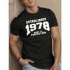 Европейские размеры УСТАНОВЛЕНО 1978 ВЫДЕРЖЕНО до СОВЕРШЕНСТВА Мужская футболка с коротким рукавом Летняя футболка Топ
