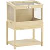 PawHut Raised Wooden Hamster Cage with Storage, 83 X 50 X 103 Cm