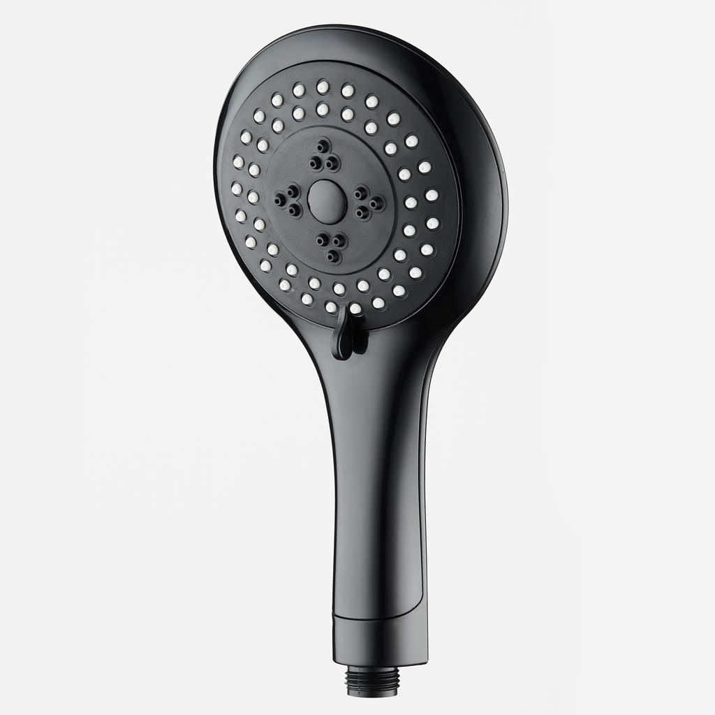 3 Ways Black Color Modern Shower Head Set  Handheld Shower Head with  Hose and Holder