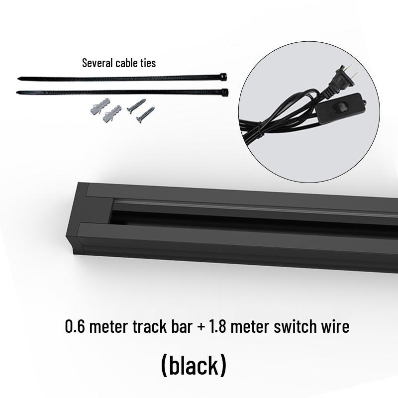 Медный рельсовый светодиодный прожектор для растений: Универсальный алюминиевый трековый светильник, 0,5 м рельс