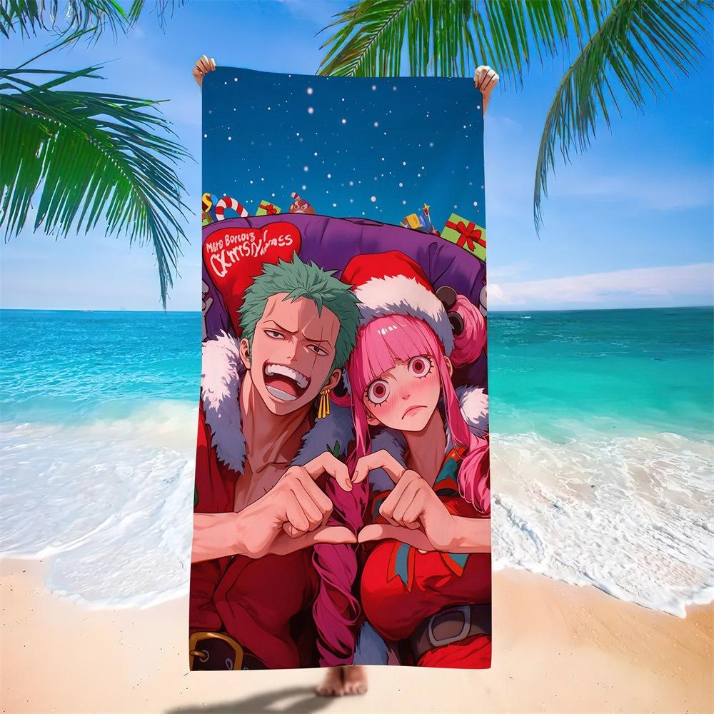 New Anime Character Printed Microfiber Beach Towel Quick Dry Water Absorbent Bath Towel