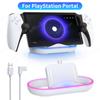 Charging Dock Station for PlayStation Portal Games Console RGB Light Display Base Holder Charger Stand for Portal Remote Player