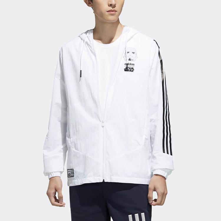 adidas neo Men's Star Wars Windbreaker White DW8174