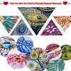 Holiday DIY 2D Flat Acrylic Special Shaped Hanging Diamond Art Kits Double Sided Rhinestone Diamond Art Window Pendants