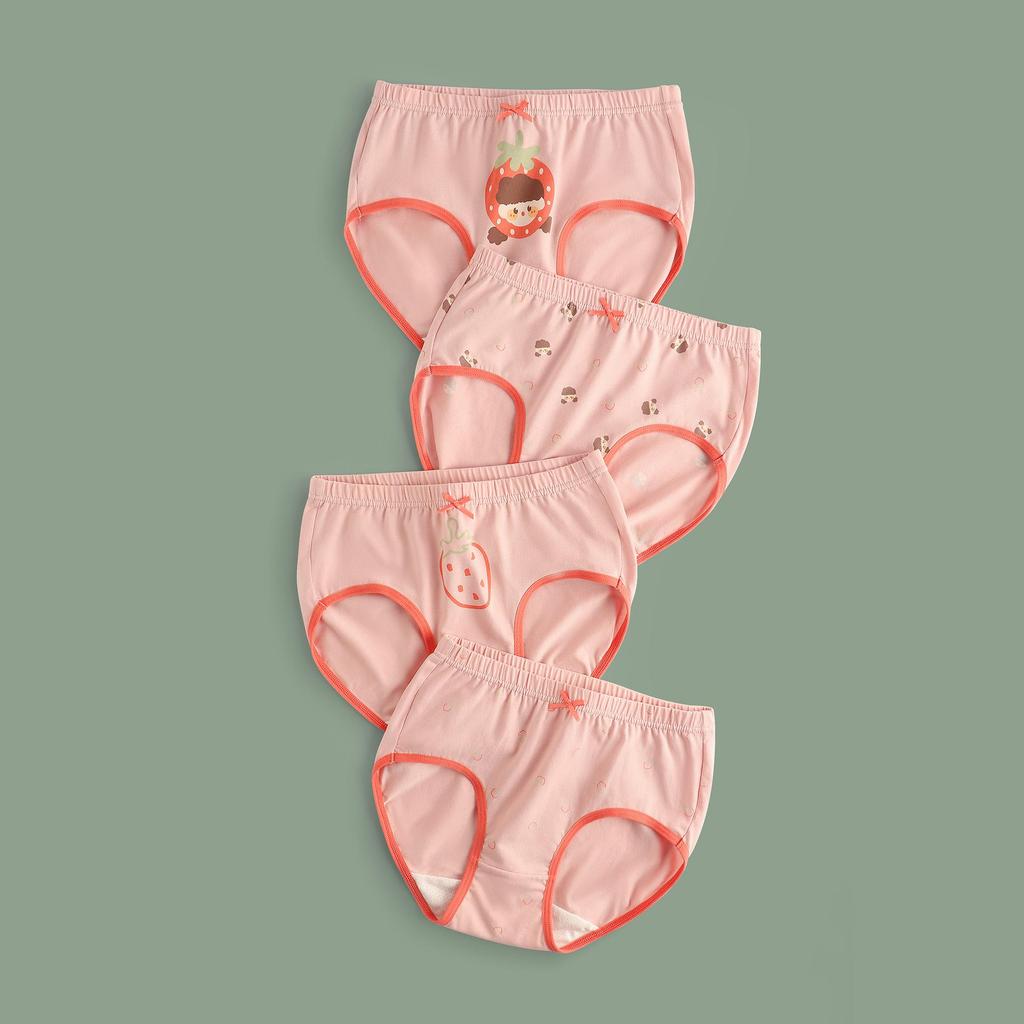 Детские антибактериальные шорты из хлопка с рисунком для девочек - Дизайн без ягодиц