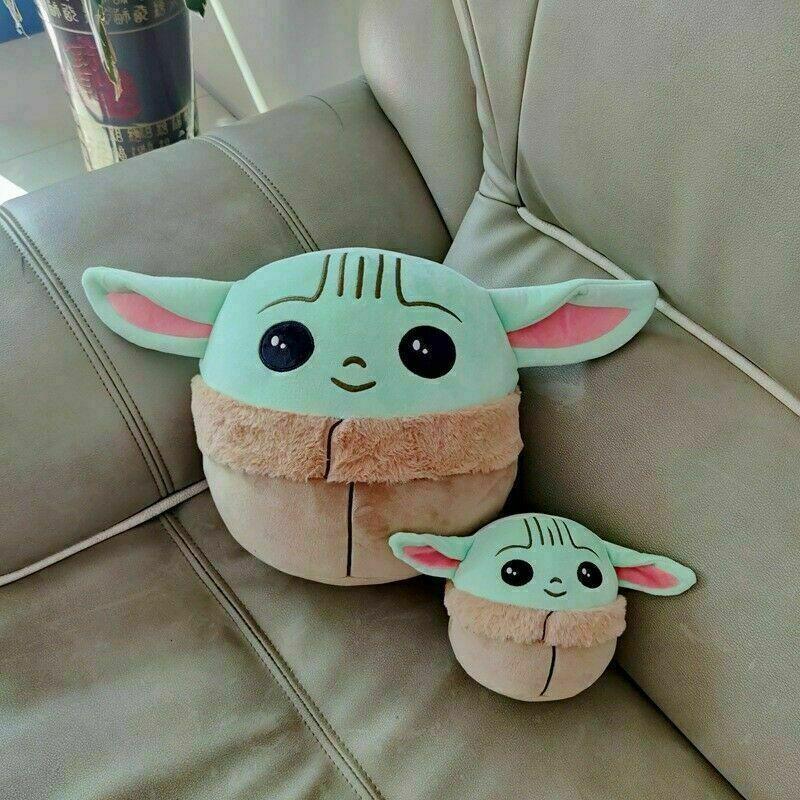 Cute Baby Yoda Plush Toy In 5 Or 10 Inch Sizes With Ultra-soft Elastic Filling
