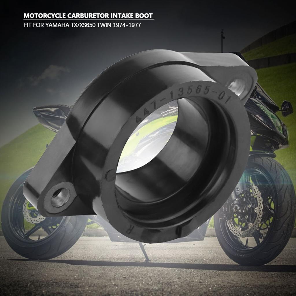 2Pcs Motorcycle Carb Carburetor Intake Manifold Boot Joint for TX XS650 Twin 1974‑1977