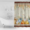 Southwest Wind Pumpkin Leaves Shower Curtains Waterproof Bath Curtains Home Decor Modern Luxury Bathroom Curtain