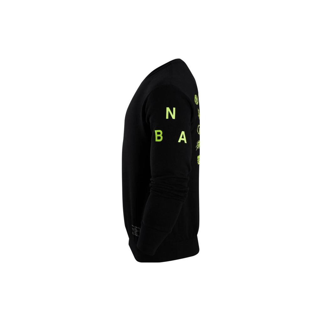 Nike NBA Team 31 Courtside Graphic Logo Print Crew Neck Sweatshirt Men Tops Black DR9125-010