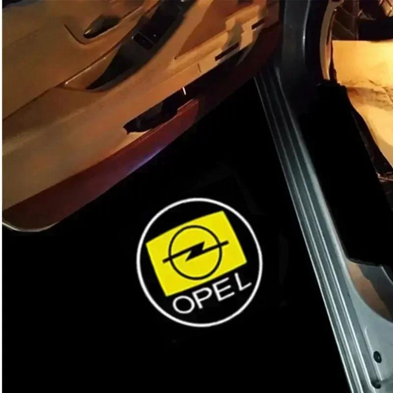 2 шт. Беспроводной светодиодный проектор логотипа на дверь автомобиля, лазерный светодиодный приветственный свет для Opel Insigni Astra J G K B Corsa Zafira B Mokka Vivaro