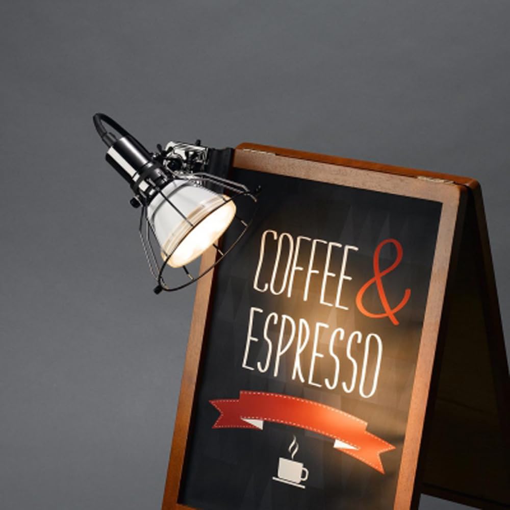 Yazawa Corporation Водонепроницаемый зажимной фонарь с лампочкой продается на базе пистолета, металлический, CWX150X03GM, отдельно, E26,