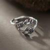 Retro Literary Rose Ring Fresh and Sweet Ring for Women