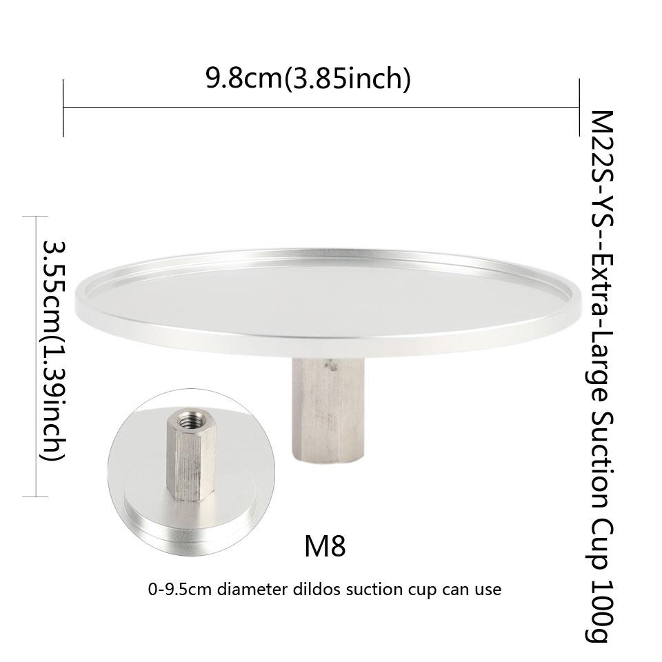 Large Metal Suction Cup Adapter for 3XLR /Vac-U-Lock Connect Sex Machine for Women and Man Sex Product 11.5cm Diameter