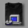 Лето 2025 Установите Windows 95 Сейчас 100% Хлопок Печатная Футболка для Мужчин Хиппи Короткий Рукав Y2K Ретро Одежда Дышащая