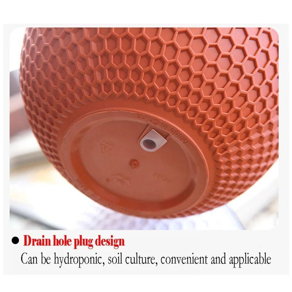 Новый пластиковый плетеный цветочный горшок с самополивом для улицы, гидропонный, для украшения сада, подвесная корзина для цветов