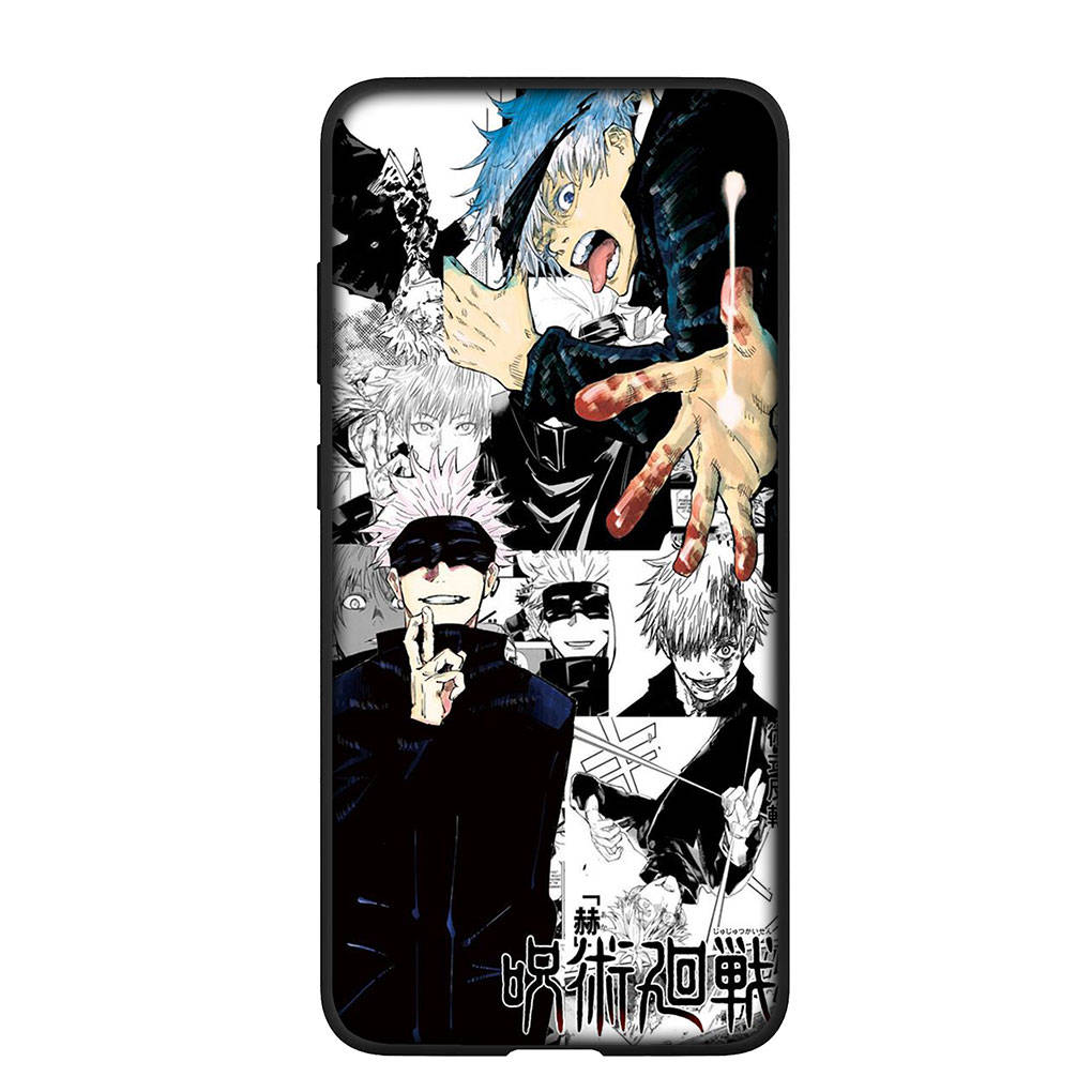 Чехол для телефона Samsung Galaxy S25 S24 S23 iPhone 16 15 Xiaomi Redmi Note 14 13 12 16E 11 ProOPPO Moto Huawei Gojo Satoru Jujutsu Kaisen аниме-чехол