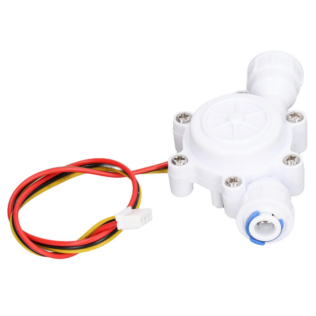 Water Flow Sensor Water Dispenser Flowmeter Barb Interface Hall Sensor 3P Cable DC3.5‑24V