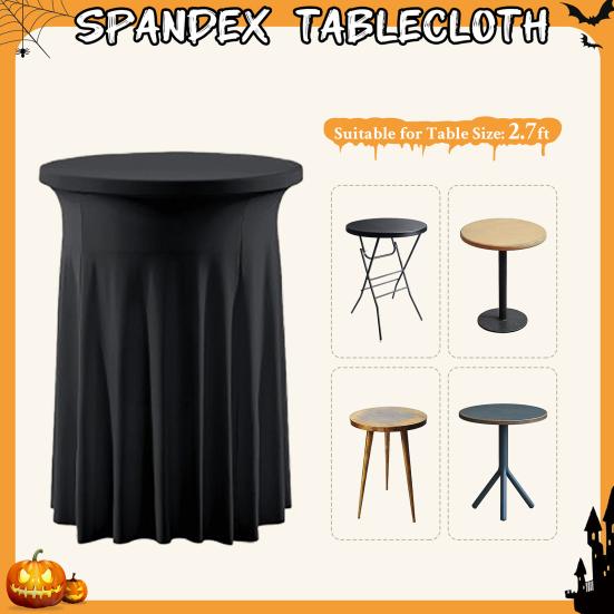 Чехол для коктейльного стола Спандекс Стрейч Круглые Скатерти для коктейльного стола с Волнистыми Драпировками Юбки для Высоких Барных Столов для Свадебной Вечеринки Банкетных Мероприятий