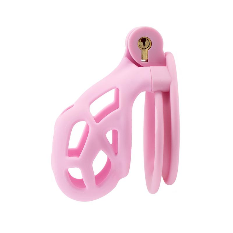 18+ Body-Safe Small Short Plastic Chastity Cage - Discreet Lower Body Wear, Anti-Masturbation Lock for Men Adult Sex Toy