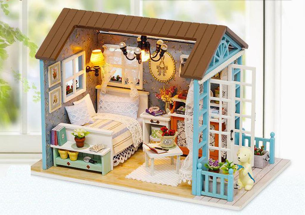 (Little Swallow) LtSw Miniature Handmade Doll House Cute Puppy House (Gardening)