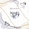 Charms Heart Bond 925 Bead Pendant Chain Zirconia Beads