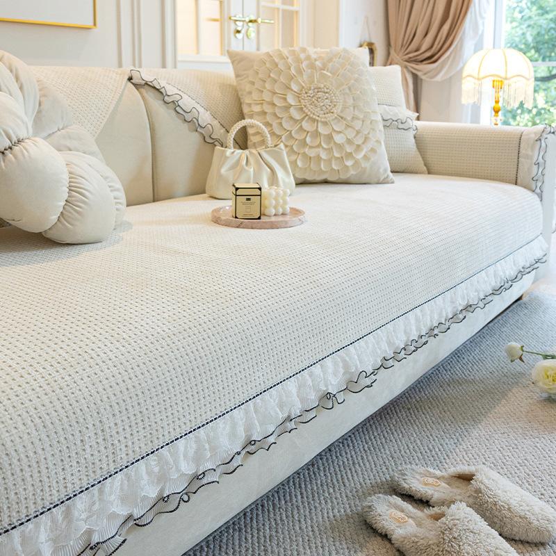 Chenille Sofa Cushion Four Seasons Universal New French Skirt Autumn and Winter Non-Slip Seat Cover Cover Towel