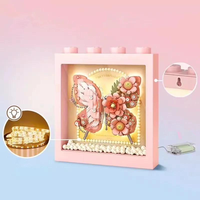 Loz Цветы DIY Декор Блоки Домашний Декор Модель Строительные Блоки Игрушки Сборка Игрушка Рождественский Подарок Для Детей Взрослый