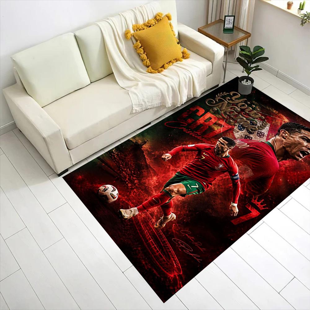 Cristiano Ronaldo (120) Customizable Name Floor Rug Office Rug Design for Decorate room Bedrooms Dining Room Study room Antislip Carpet