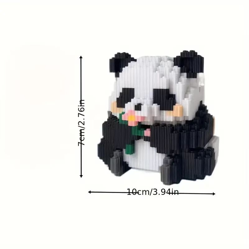 Non-Toxic 89-1023-Piece Cute Panda Building Block Set - Desktop Accessories - Advanced Color Scheme - Valentine'S Day Thanksgiving Halloween Christmas