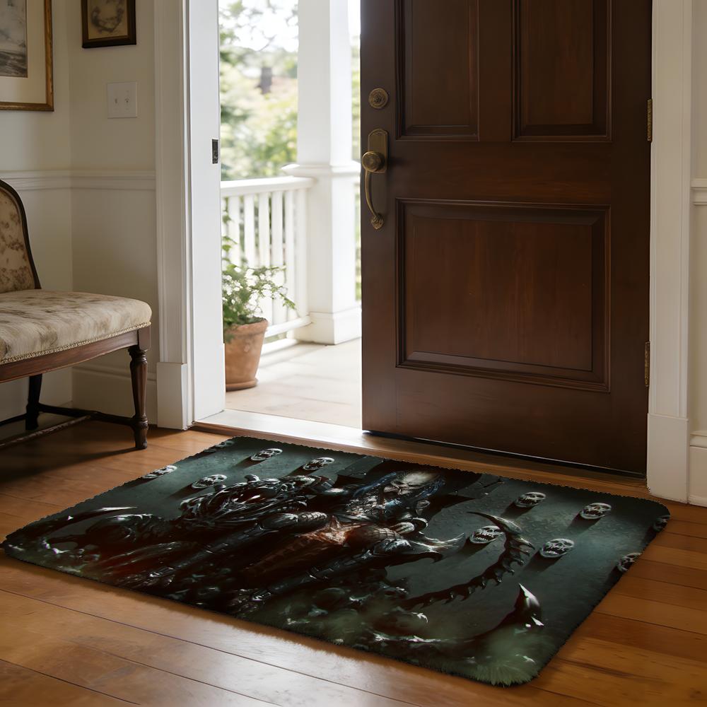 Floor Mat Soft Flannel Rug Non Slip Absorbent Mat for Bathroom Bedroom Home Decor The Predator Classic Movie