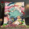 Howl's Moving Castle 2D Flat Pattern Flannel Blanket High Quality All Seasons Warmth and Comfort Perfect for Christmas Gifts.NMT0928074