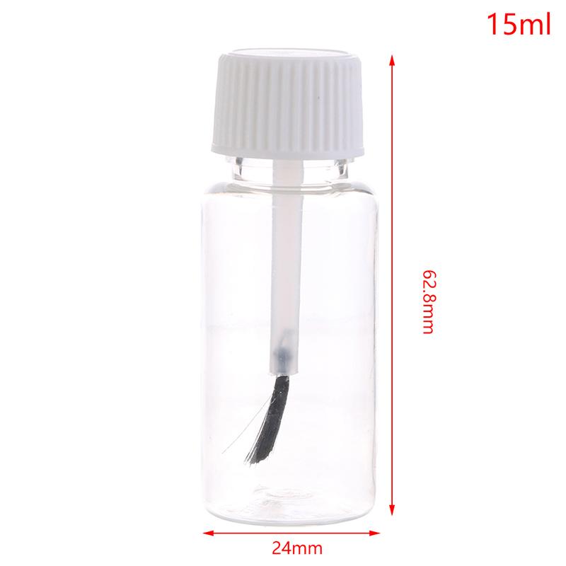 5/10/15/20/30 мл Пластиковые многоразовые пустые флаконы для лака для ногтей герметичные банки для хранения жидкие пустые флаконы с колпачком для кисточки своими руками