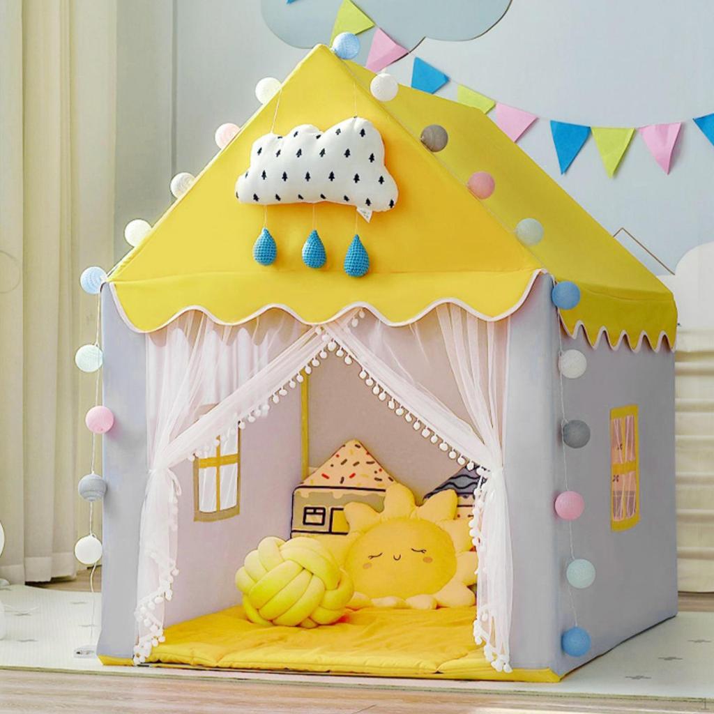 Children Play Tent Easy Setup Child Room Decoration for Boy Girl Large Space Toddler Fairy
