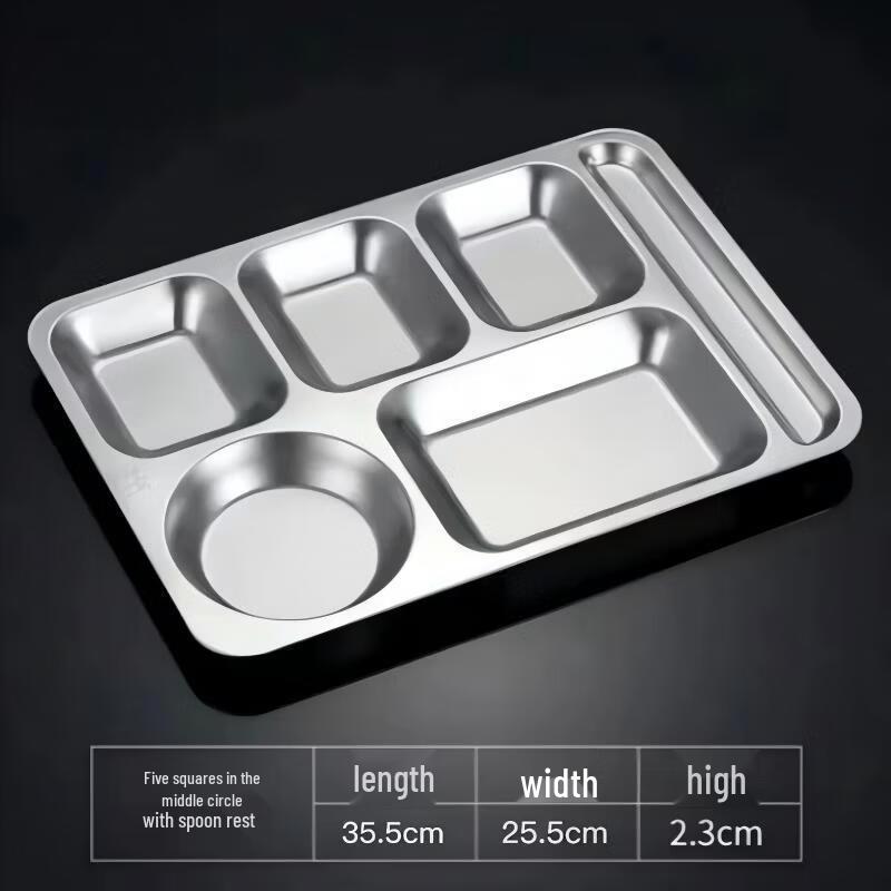 Kujucun Stainless Steel Compartment Lunch Tray