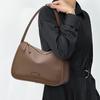 First Layer Cowhide Soft Leather Wide Shoulder Strap Crossbody Bag for Women New Large Capacity Genuine Leather Simple Shoulder Bag