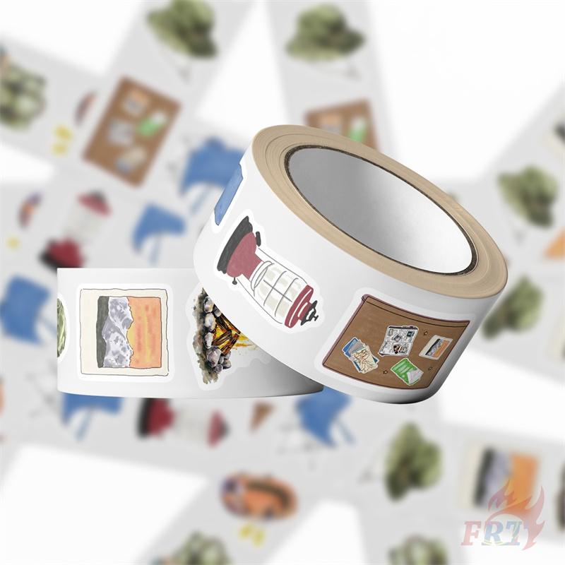 500Pcs/Roll Outdoor Camping Kids Rewards Stickers - DIY Scrapbooks Album Decor Sealing Label Decals