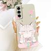 For Samsung Galaxy S22 5GCase Stylish Painted Sunset Flowers Silicone Back Cover For Samsung s22 S22 5G SM-S901B Phone Cases