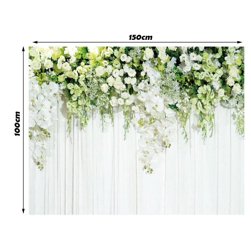 Цветок Роза Фон Занавес Цветочный 3D Свадьба День Рождения Фон Реквизит