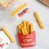 1 Set Bag Sealing Clips with Storage Box Reusable Fried Chips Shape Design Snack Bag Clips Food Sealer Kitchen Supplies