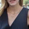 Double Layered Titanium Steel Necklace Women Minimalist Luxury Clavicle Chain Stainless Jewelry
