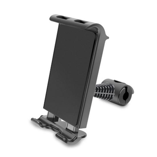 Автомобильный держатель для планшета, крепление на подголовник, противоскользящая силиконовая пряжка, вращающийся на 360 градусов, регулируемый универсальный автомобильный кронштейн для поддержки телефона на спинке сиденья, автомобиль