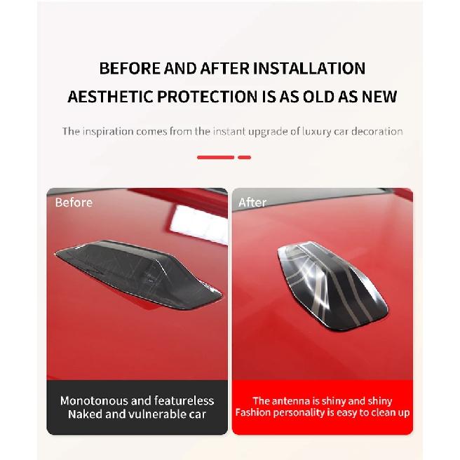 ABS Car Roof Aerial Antenna Cover Stickers Shell For BMW MINI Countryman U25 2024 2025 Car Exterior Trim Decorative Accessories