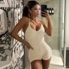 Женский цельный костюм для йоги в европейском стиле, однотонный, с открытой спиной, высокой талией, облегающий