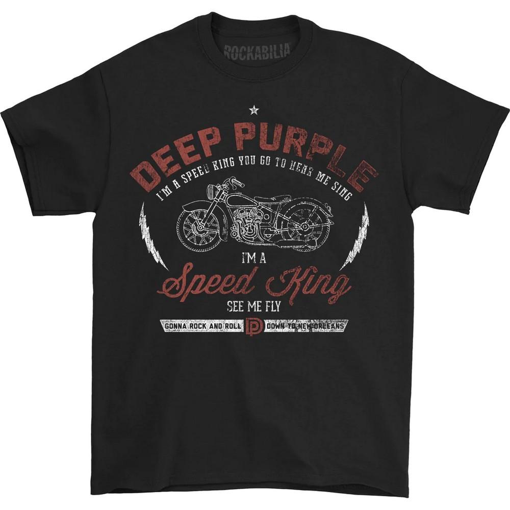 Deep Purple Хлопковая футболка унисекс для взрослых Speed King