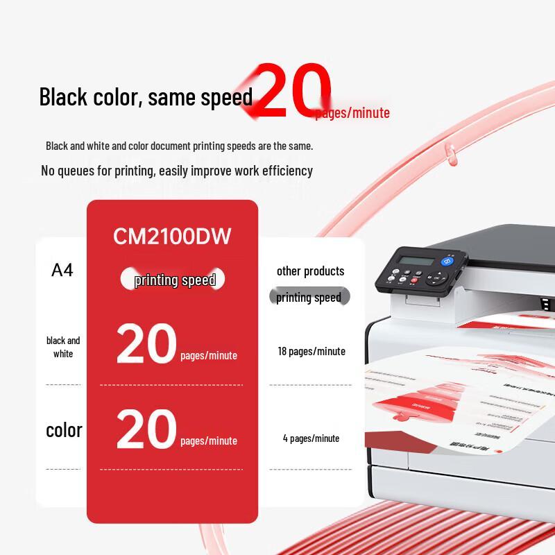 Pantum CM2100DN Color Laser Multifunction Printer CN plug (adapter included)