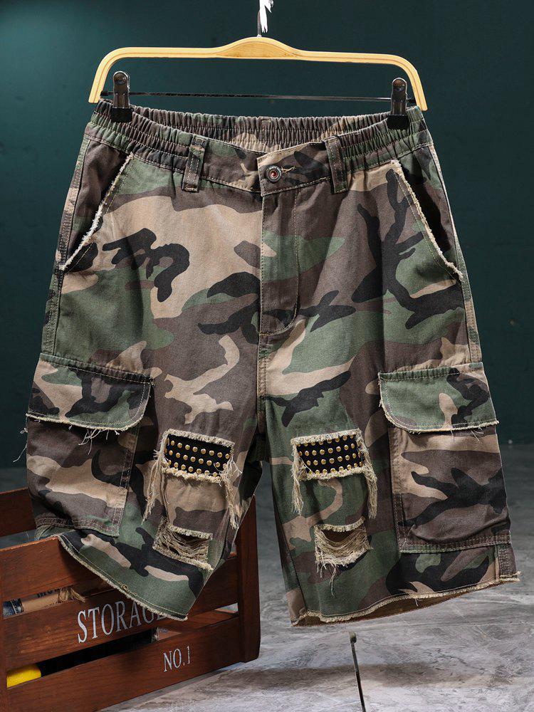 Tactical Men's Camouflage Multi-Pocket Workwear Bermuda Shorts