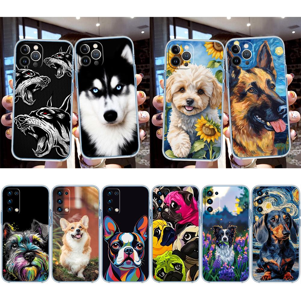RP56 Pet Dog Phone Case for Motorola Moto E13 E15 E20 E22 E22I E22S E30 E32 E40 E7 E7I G Plus Power Play Stylus G22 G14